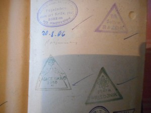 Pridobljeni žigi na turi (ne vsi)