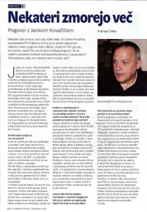 Pogovor z Jankom Kovačičem str. 1